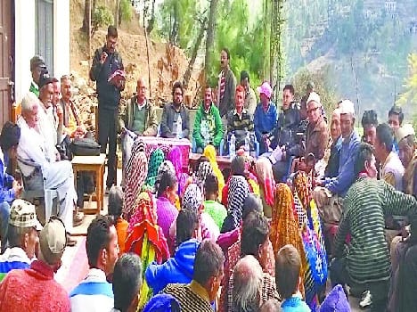 meeting in chchani village Bageshwar  